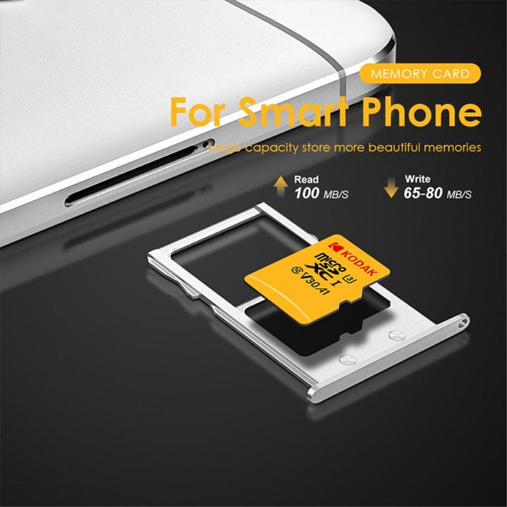 Produktbild Kodak mSD 64GB UHS-I U3/V30/A1 w/a (64 GB, microSD, U3, UHS-I)