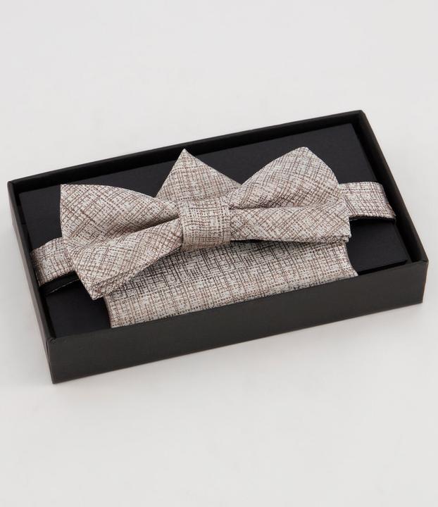 Actual product image JP1880 Blunt Shape Bow Tie Set