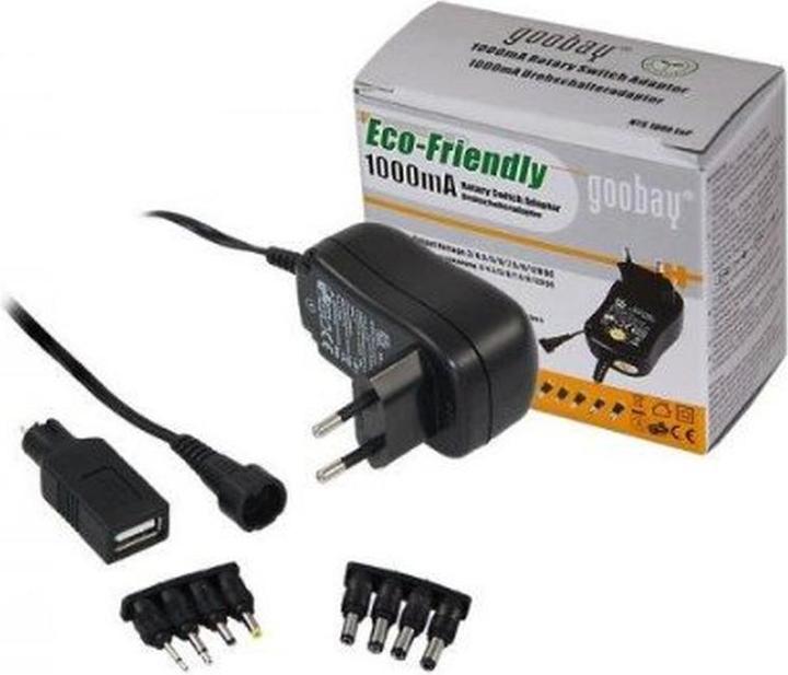 Actual product image Goobay Universal power supply unit 3V-12V 1.0 A
