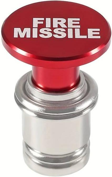 Actual product image PhoneLook Fun button replacement universal cigar lighter 12V FIRE MISSILE funny decoration car interior