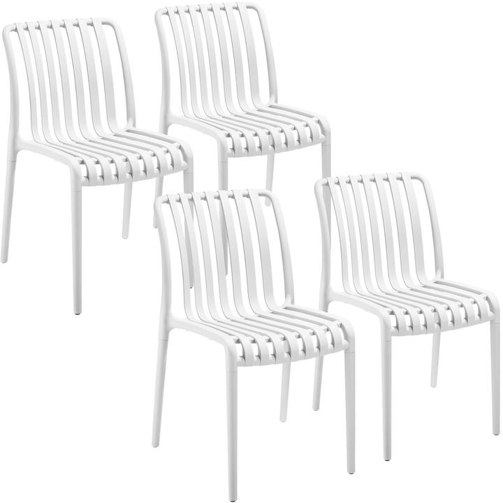 Actual product image tectake Garden chairs Alcudia, weatherproof, stackable