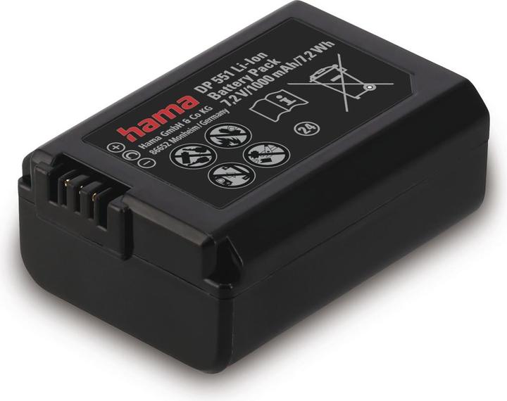 Actual product image Hama Li-Ion battery DP 551 for Sony NP-FW50 (Rechargeable battery)