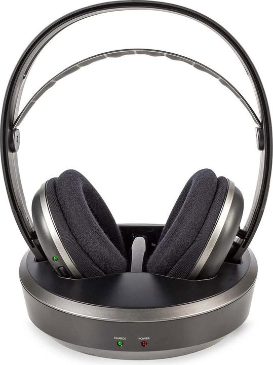 Nedis 2er-Set Kabelloser Funk Stereo Fernsehkopfhörer, 100 m Reichweite (11 h, Kabellos)