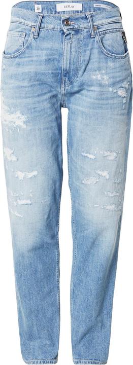 Replay Jean Sandot coupe fuselée, taille haute, coton biologique certifié GOTS (W31/L32)