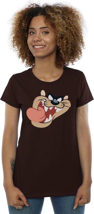 Actual product image Looney Tunes Womens/Ladies Tasmanian Devil Face Cotton T-Shirt (XL)