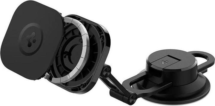 Actual product image Spigen car mount ITS35-3 Onetap Magnetic Magsafe Windshield & Dashboard Car Mount black