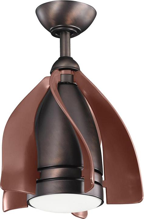 Actual product image Elstead Lighting Terna silent ceiling fan with LED light Ø38cm + remote control champagne (36 dB)