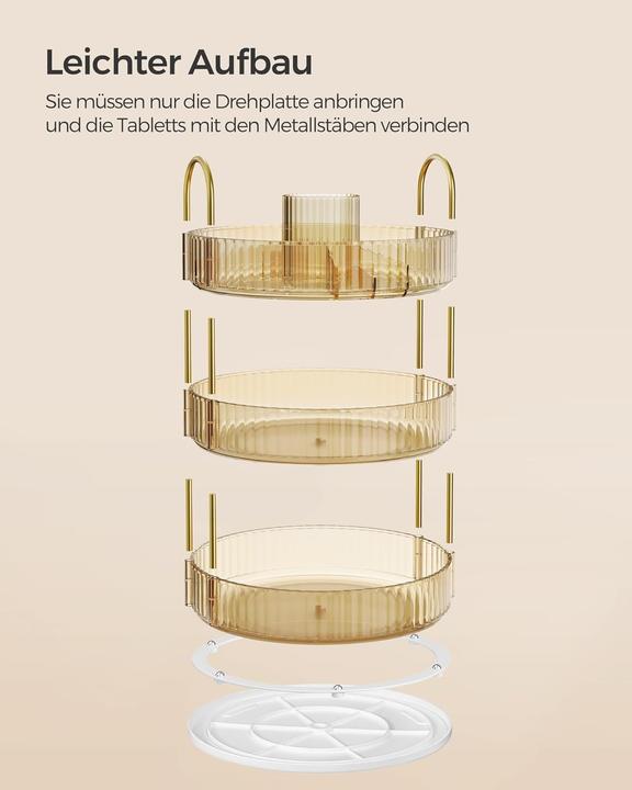 Actual product image Songmics Rotating make-up organiser
