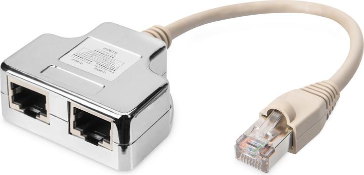 Immagine prodotto Digitus Adattatore cavo patch, CAT 5e, schermato - 1:1 (RJ45, RJ45 (1x))