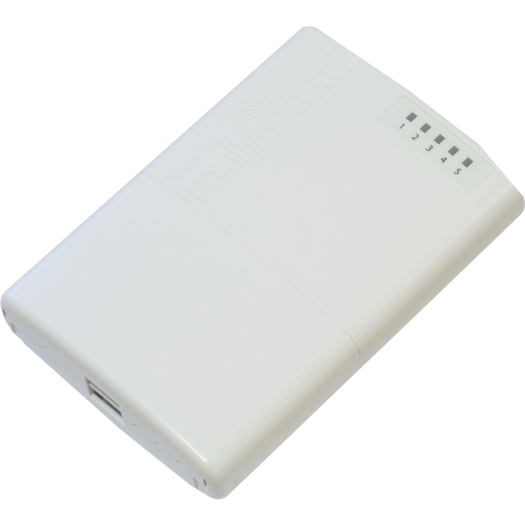 MikroTik Router PowerBox Outdoor 5x porte Ethernet con uscita PoE 5V-30V/1-2A, Router