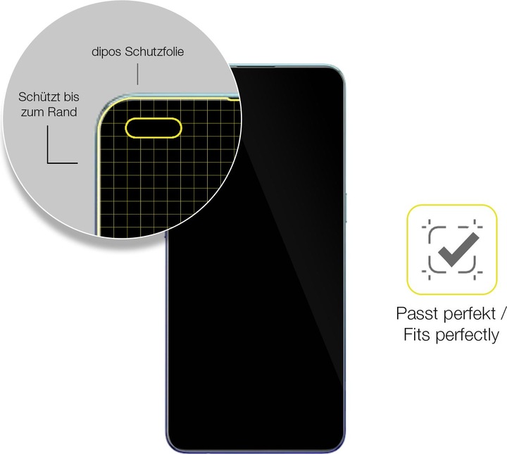 Produktbild Dipos 3D Full Cover Schutzfolie (1 Stück, Oppo Reno 3 Pro)