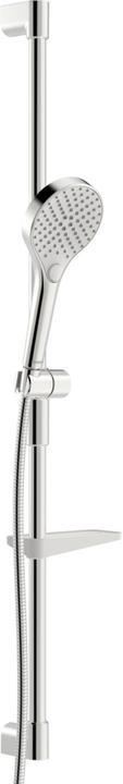 Hansa VIVA wall bar set, 971mm, with 3-jet Handbrausen, incl. Brauseschläuche, soap dish, chrome, 44150330