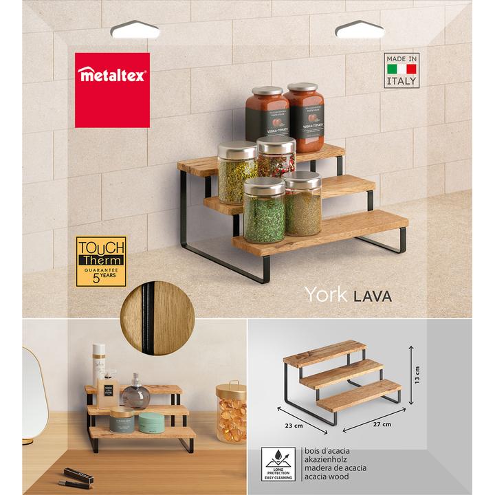 Immagine prodotto Metaltex Gewürztreppe York Lava 3-Etg.
