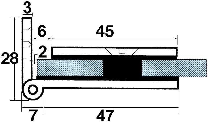 Produktbild Werkstarck Glastürscharniere