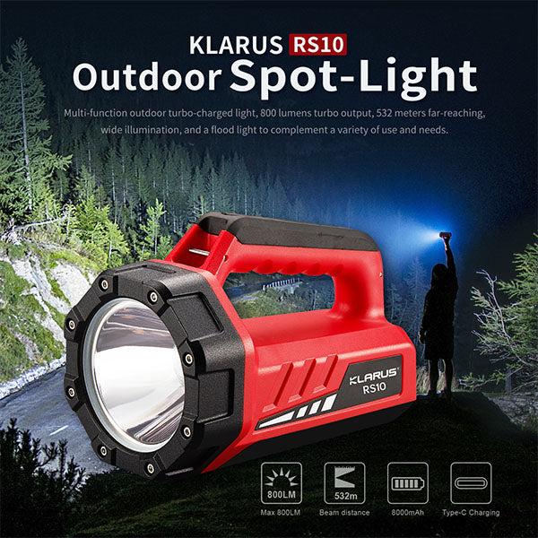 Image du produit Klarus Lampe de poche LED RS10 Spot-Light (20 cm, 800 lm)