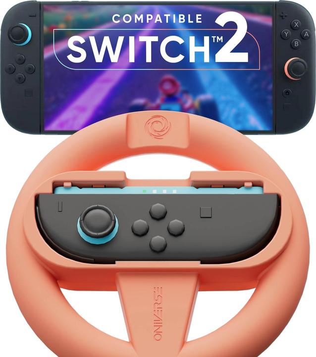 Actual product image Oniverse 4er-Set Racing-Lenkräder für Nintendo Switch™ & Switch 2™ - Gaming-Zubehör (Switch 2, Switch OLED, Switch)
