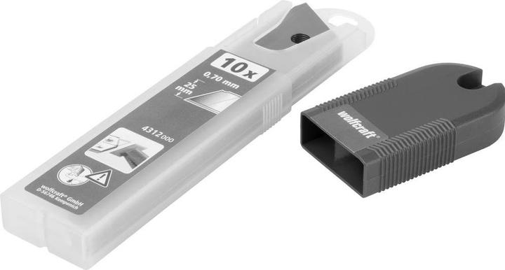 Produktbild wolfcraft 10 Abbrechklingen 0,7x25mm (Ersatzklinge)