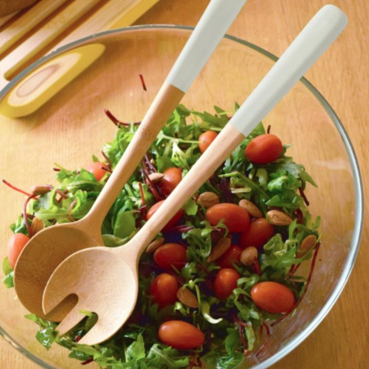 Image du produit Pebbly Couverts à salade blancs, 31 cm (Serveurs à salade)
