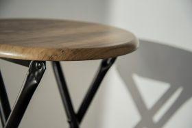 Actual product image Wenko Folding stool Forio brown, H: 46.0 cm
