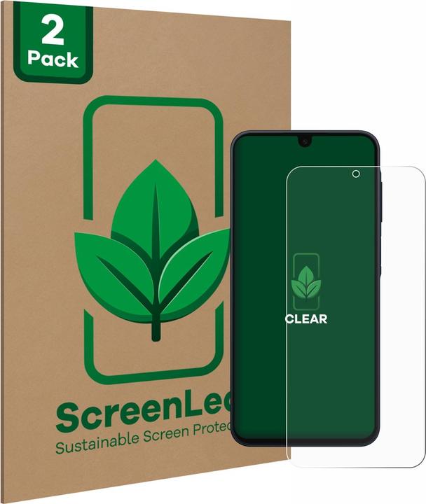 ScreenLeaf Protective film sustainable screen protector screen protector film clear transparent (2 Piece, Samsung Galaxy A16)