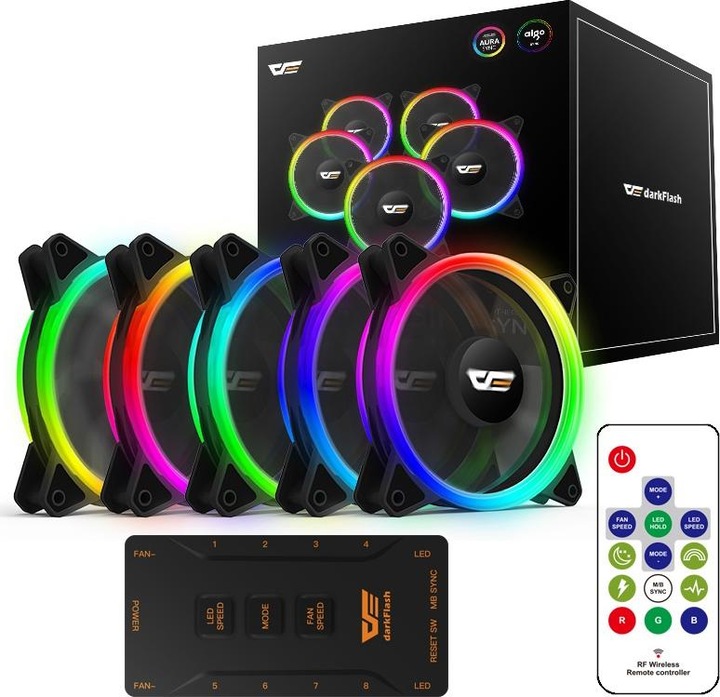 Immagine prodotto Darkflash Tech Ventola per computer DR12 Pro RGB (120x120) (120 mm, 1 x)