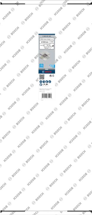 Nährwerte und Zutaten Bosch Professional Zubehör PRO Core Cutter wet, 250 x 450 mm, 1 1/4" UNC (250 Millimeter)