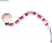 Actual product image Rayher Wood Clip FSC 100%, 37mm ø, baby pink, 1 piece