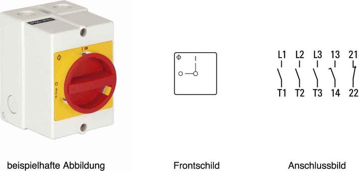 Produktbild Kraus & Naimer Reparaturschalter KG 3polig