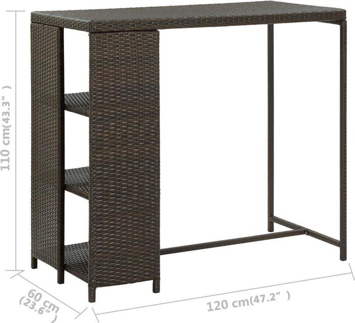 Produktbild vidaXL Stehtisch (120 x 60 x 110 cm)