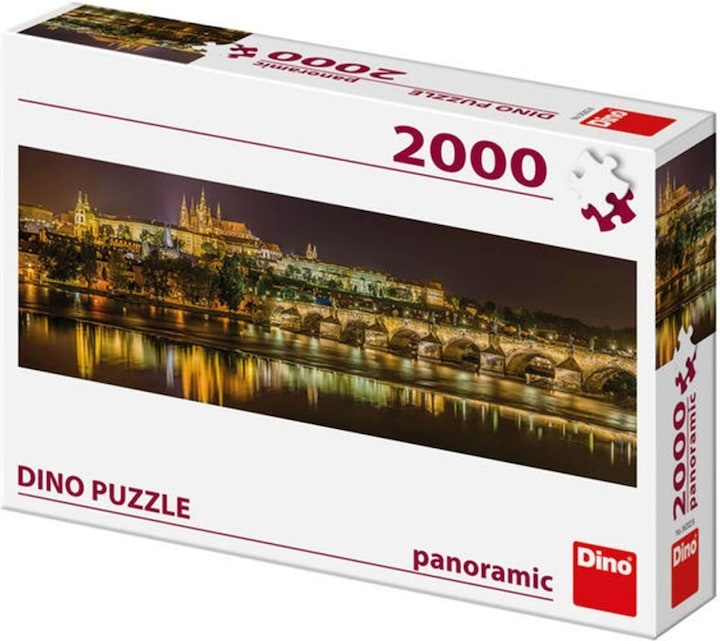 Actual product image Dino Puzzle 2000 pieces Charles Bridge in Prague, Czech Republic (2000 pieces)