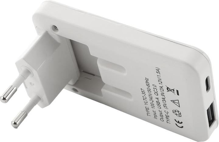 Produktbild Offgridtec 2 Stk. USB-Ladegerät Extra Flaches Netzteil Dual Port USB-A USB-C Weiss 20W (20 W)