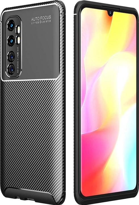 Produktbild Screenguard Xiaomi Mi Note 10 Lite Hülle Carbon Design TPU Case (Xiaomi Mi Note 10 Lite)