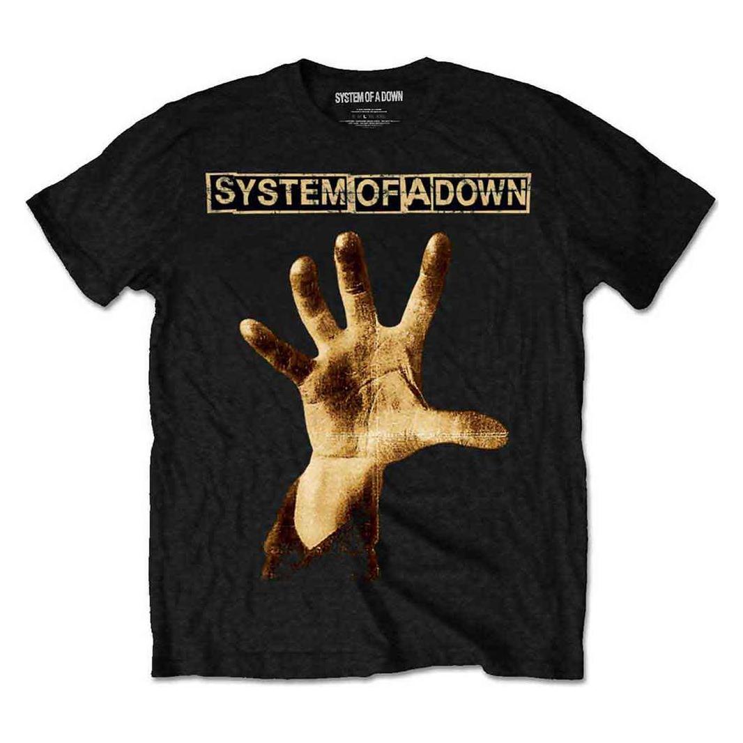 System Of A Down, Herren, Shirts, Hand, Schwarz, (Xl)