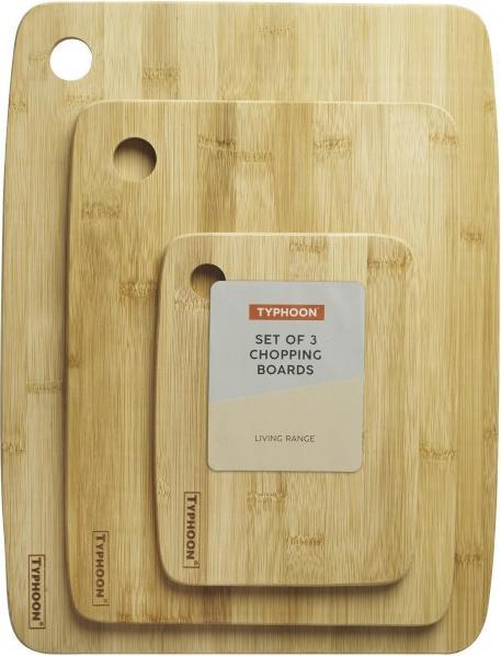 Produktbild Typhoon Living Set of Chopping Boards | Sustainably Sourced Bamboo Cutting Boards | Perfect for a Variety of
