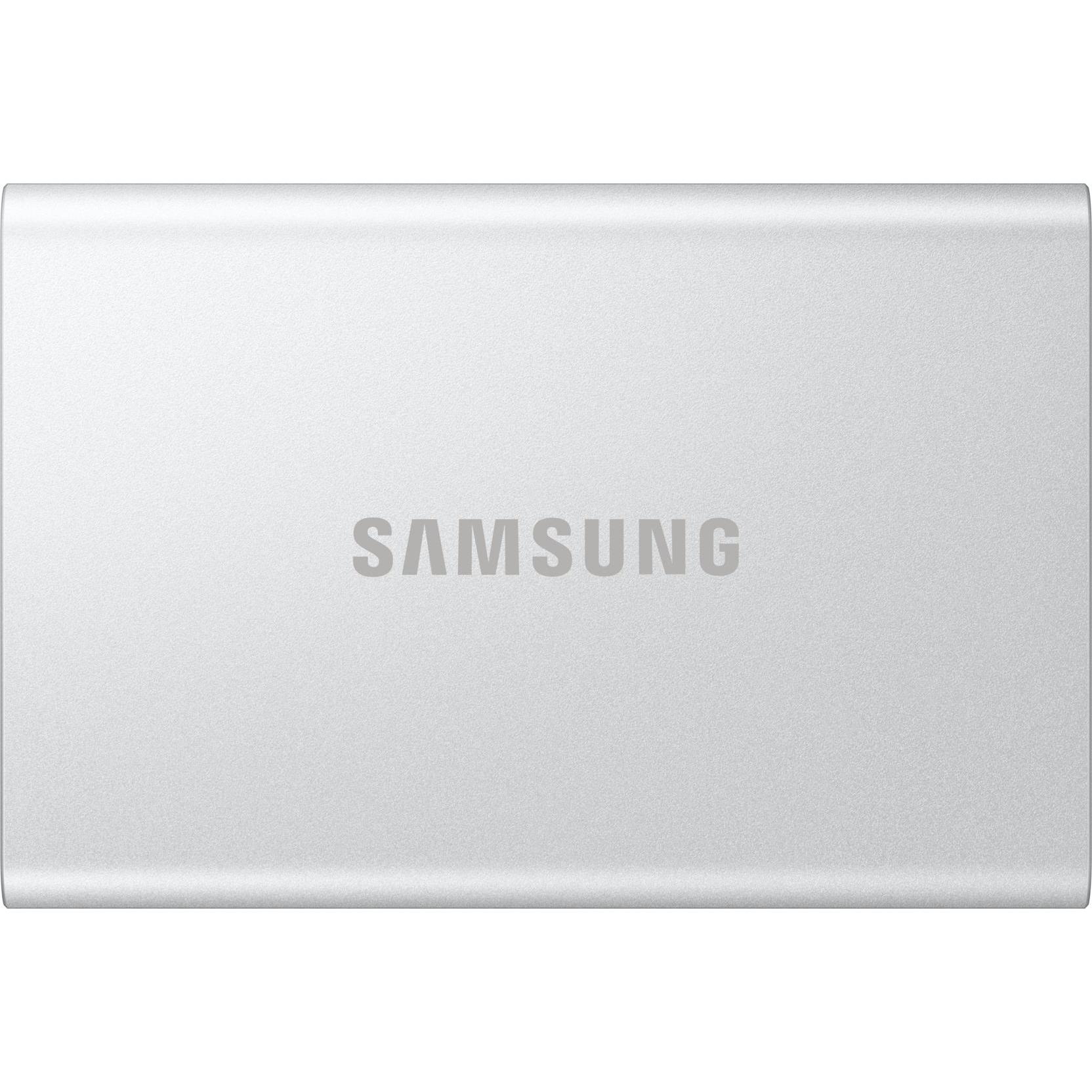Samsung Argento Portable T7 Resurrected (2 Tb), Ssd Esterno,