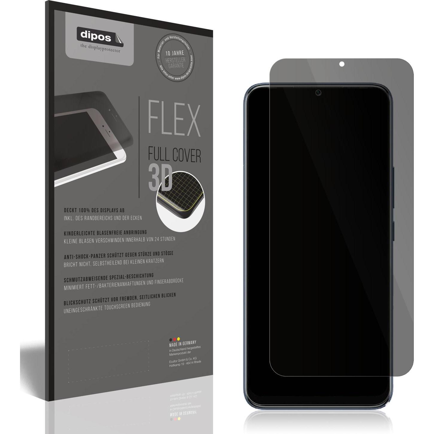 Dipos Blickschutzfolie 2-Way Anti-Shock (1 Stück, Infinix Hot 20i), Smartphone Schutzfolie, Transparent