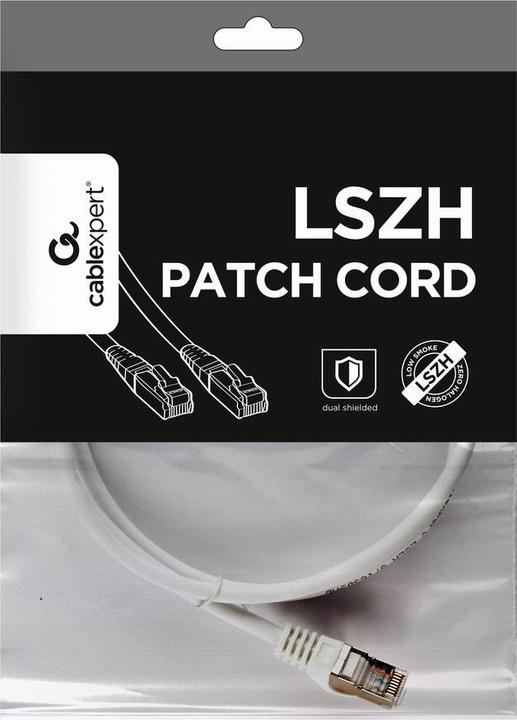 Image du produit Gembird PP6A-LSZHCU-W-1M cordon de raccordement (S/FTP, CAT6a, 1 m)