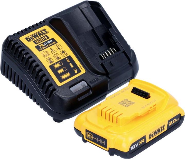 Actual product image DeWalt DCW 210 D1 Battery random orbital sander 18 V 125 mm Brushless + 1x rechargeable battery 2.0 Ah + (Eccentric grinder)