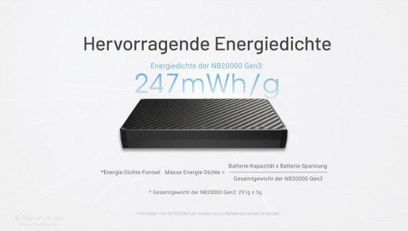 Productafbeelding Nitecore NB20000 Gen3 (20000 mAh, 22.50 W, 72 Wh)