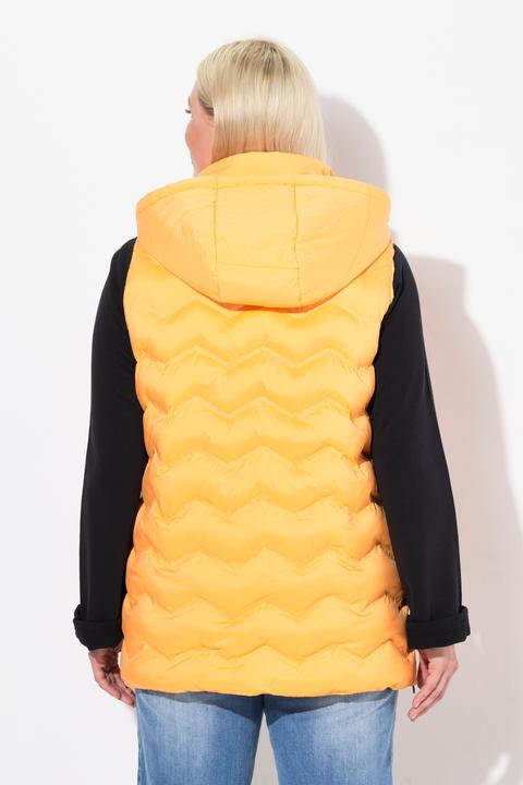Produktbild Ulla Popken HYPRAR Steppweste, wasserabweisend, Kapuze, Saum-Zipper (46, 48)