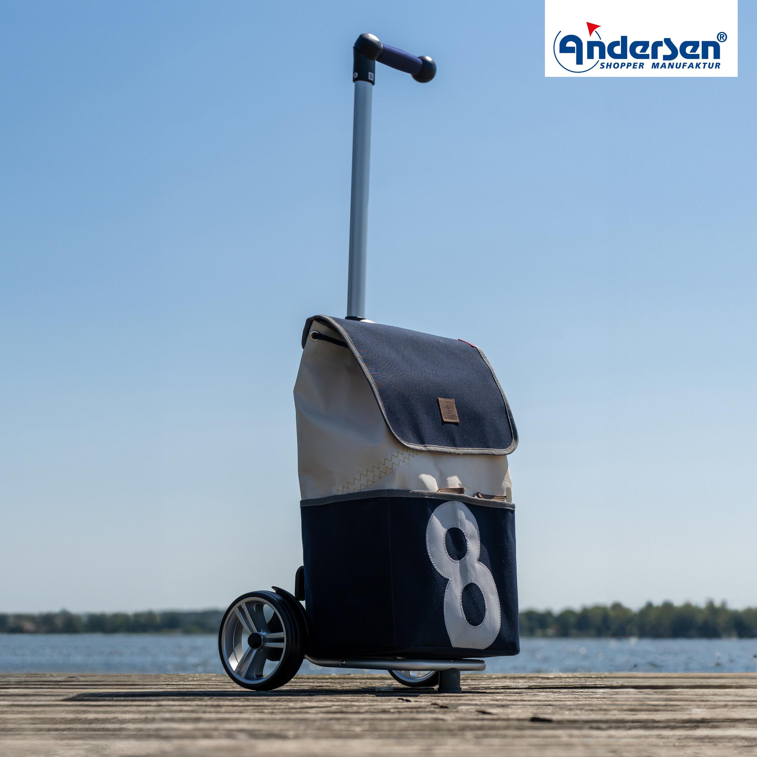 Thumbnail - Andersen, Einkaufshilfe, Unus Shopper 360° Einkaufstrolley 57 cm, Blau