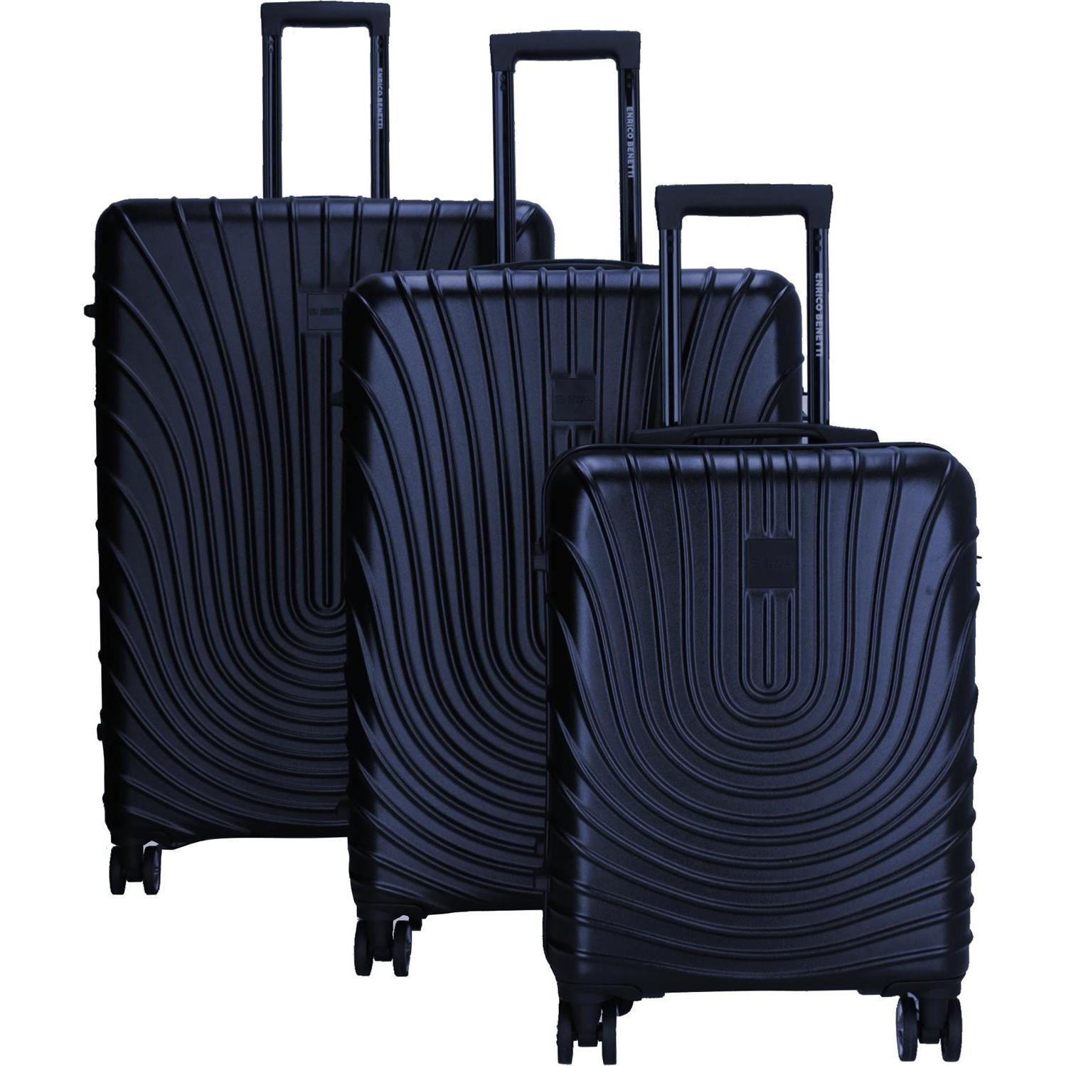 HTI-Living, Koffer, Kofferset 3-teilig Hartschalenkoffer, Blau, (43 l, Handgepäck (bis 50l))