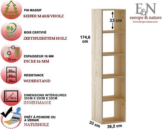 Immagine prodotto Europe & Nature Dinamico 5 (36 x 33 x 174,5 cm)