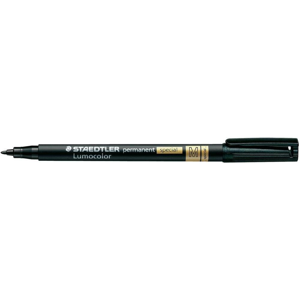 Staedtler, Marker, Spezialstift Lumocolor Permanent Spezial M (Schwarz, 1 mm, 1 x)