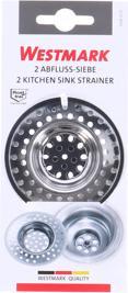 Productafbeelding Westmark 2 Afvoerzeven/overgietfilters, ø 7 cm, Rond, Roestvrij staal, Zilver, 52082270