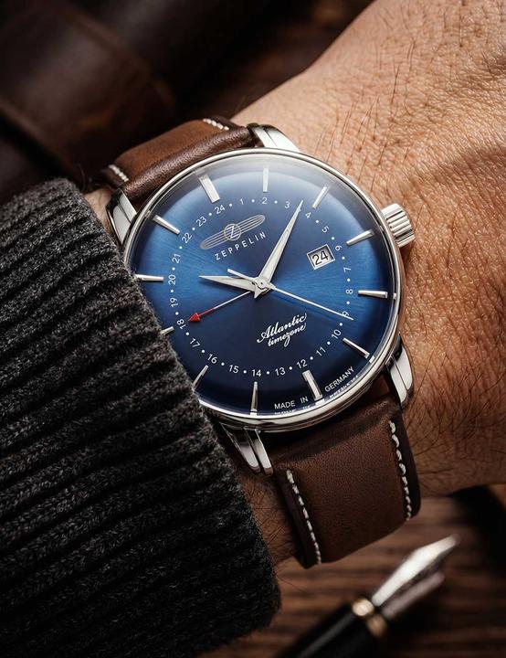 Produktbild Zeppelin Atlantic 8442-3 (Analoguhr, 40 mm)