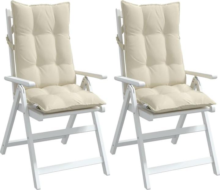 Produktbild vidaXL Hochlehner-Auflagen 4 Stk. Oxford-Gewebe (120 x 50 x 7 cm)