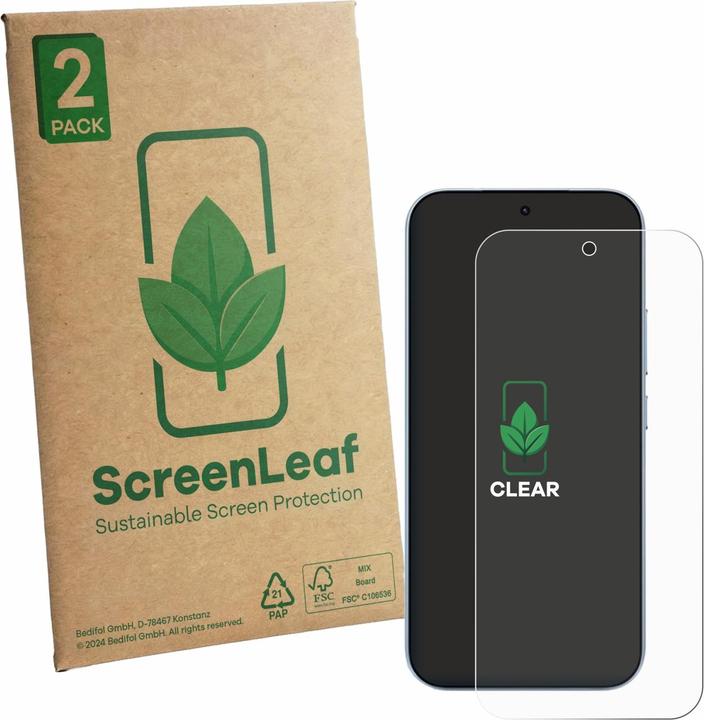 Produktbild ScreenLeaf Schutzfolie für Xiaomi 17T nachhaltiger Displayschutz Display Schutz Folie Klar Transparent (2 Stk., Xiaomi 17)