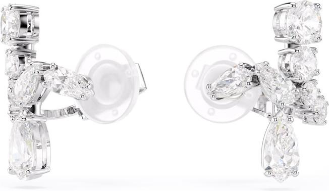 Produktbild Swarovski Matrix Ohrclips Verschiedene Schliffe Weiss (Swarovski Metall)