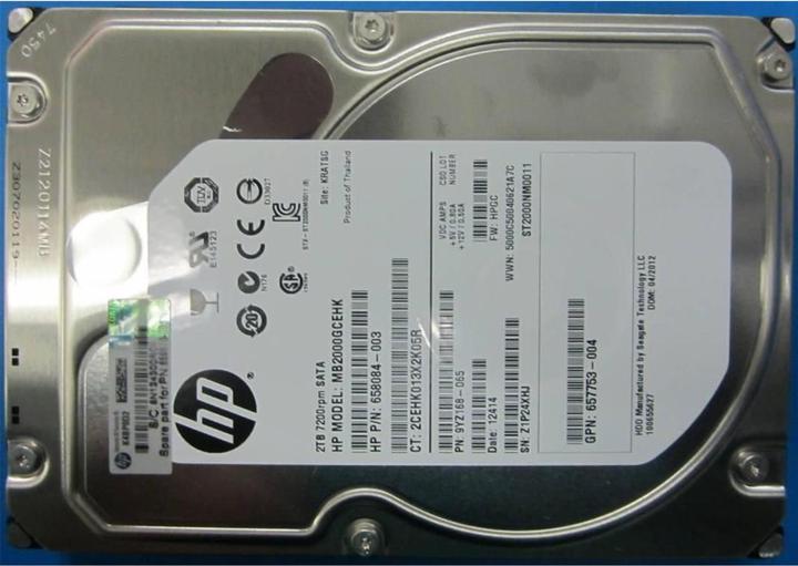 HPE 2Tb 7.2K U/min SATA (2 TB, 3.5")